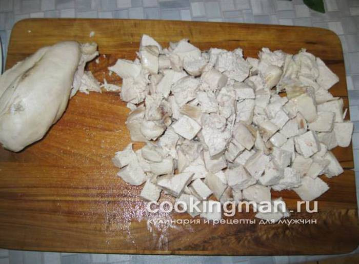 салат курка ананас ананас горіхи
