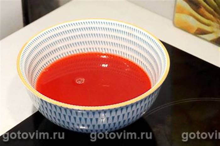 Панна котта з желе з червоних апельсинів