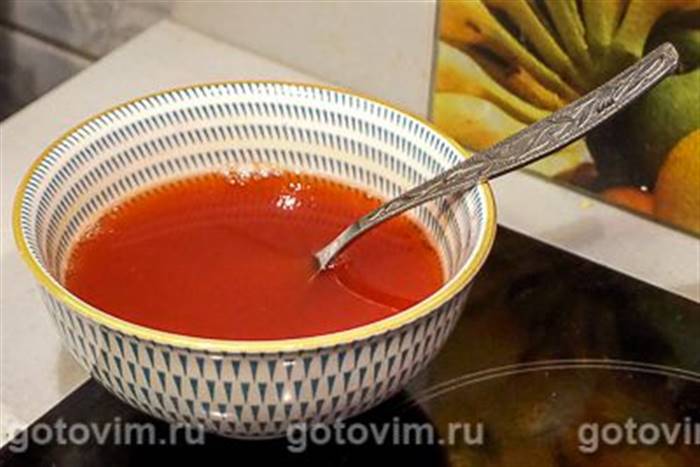 Панна котта з желе з червоних апельсинів