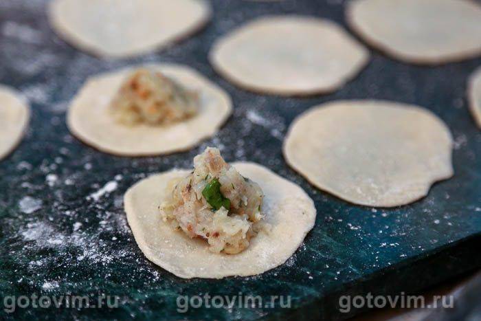 Пельмені з рибою (з філе палтуса)